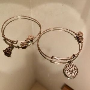 Alex and Ani Buddha silver